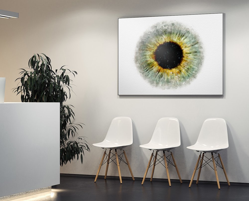 Iris art print for professional eye care wall decor iris art Optometry office decor