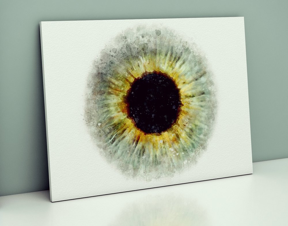 Iris art print for professional eye care wall decor iris art Iris decor for optometry