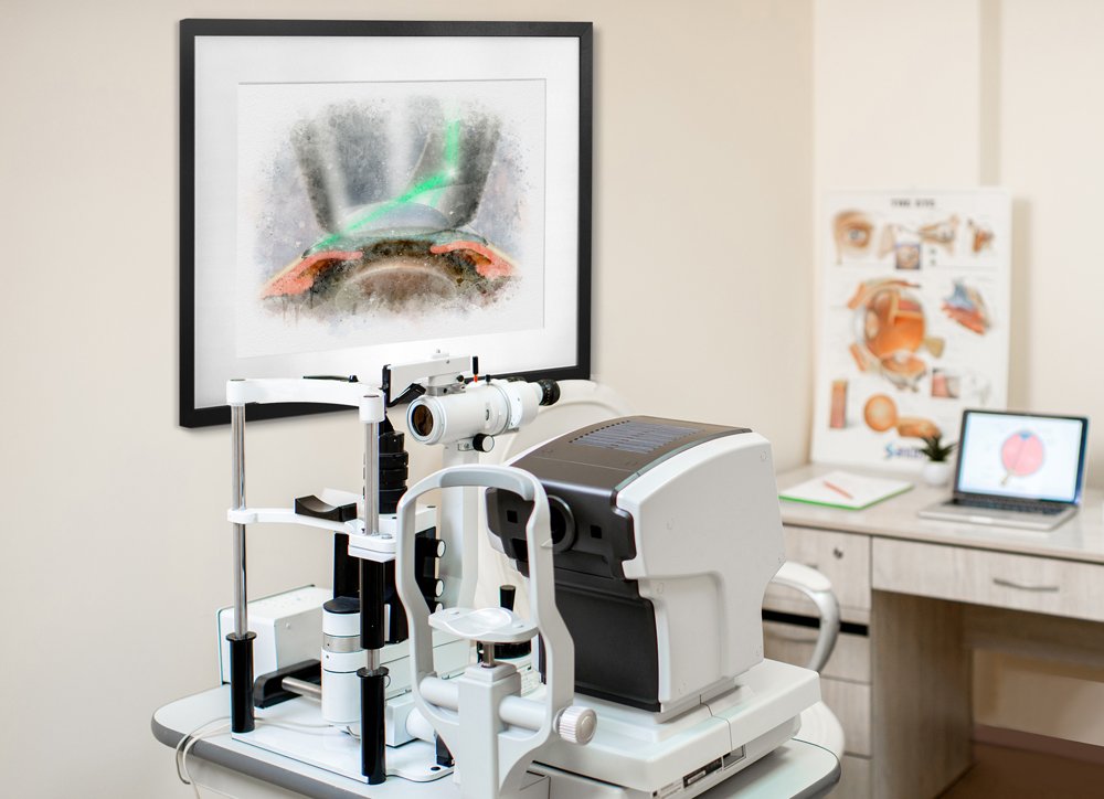 Glaucoma doctor gift art print honoring dedication with style - 220 glaucoma doctor gift Glaucoma doctor office decor