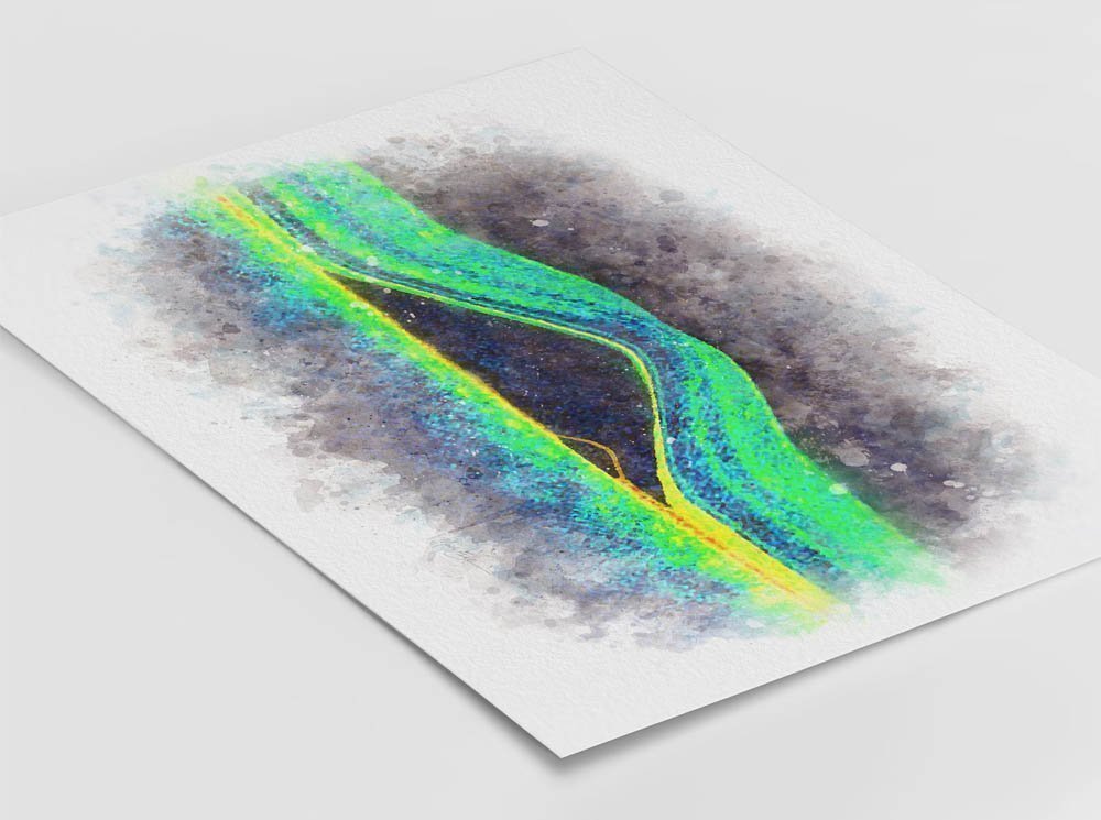 OCT scan art prints watercolor style art collection, all 4 prints for 20% off oct scan art OCT scan art prints watercolor style art collection, all 4 prints for 20% off - Image 3