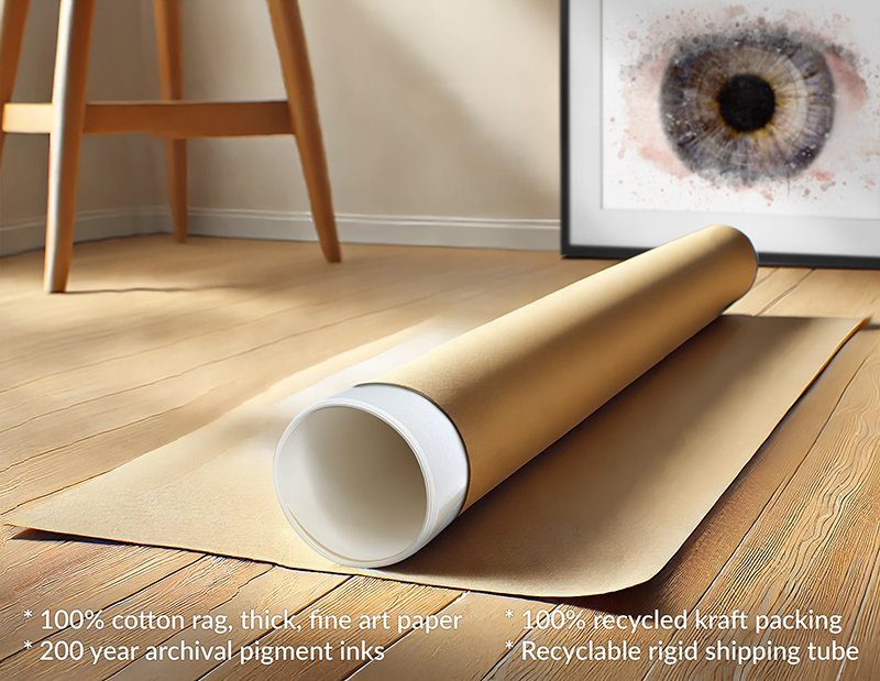 Intacs art print | corneal ring insert wall art - 085 intacs art print Intacs eye surgery art print